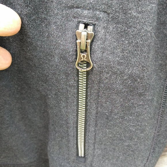 Lululemon Full zip up hoodie grayish black Size 6 - Picture 3 of 6